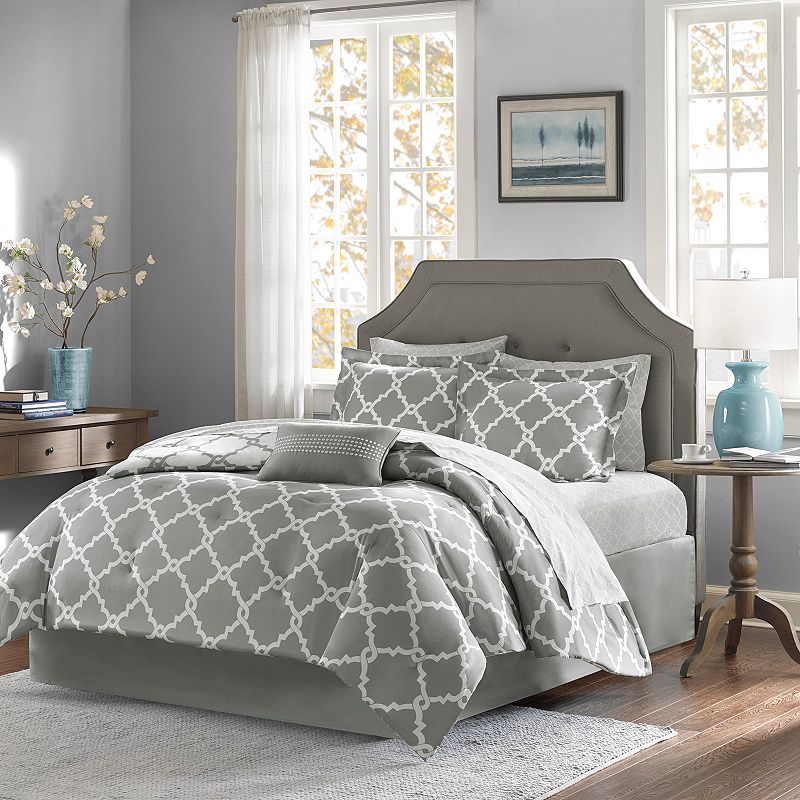 Madison Park Essentials Almaden Reversible Comforter Set with Cotton Sheets