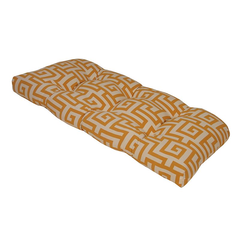 UPC 618240030000 product image for Terrasol Outdoor Settee Cushion, Yellow | upcitemdb.com