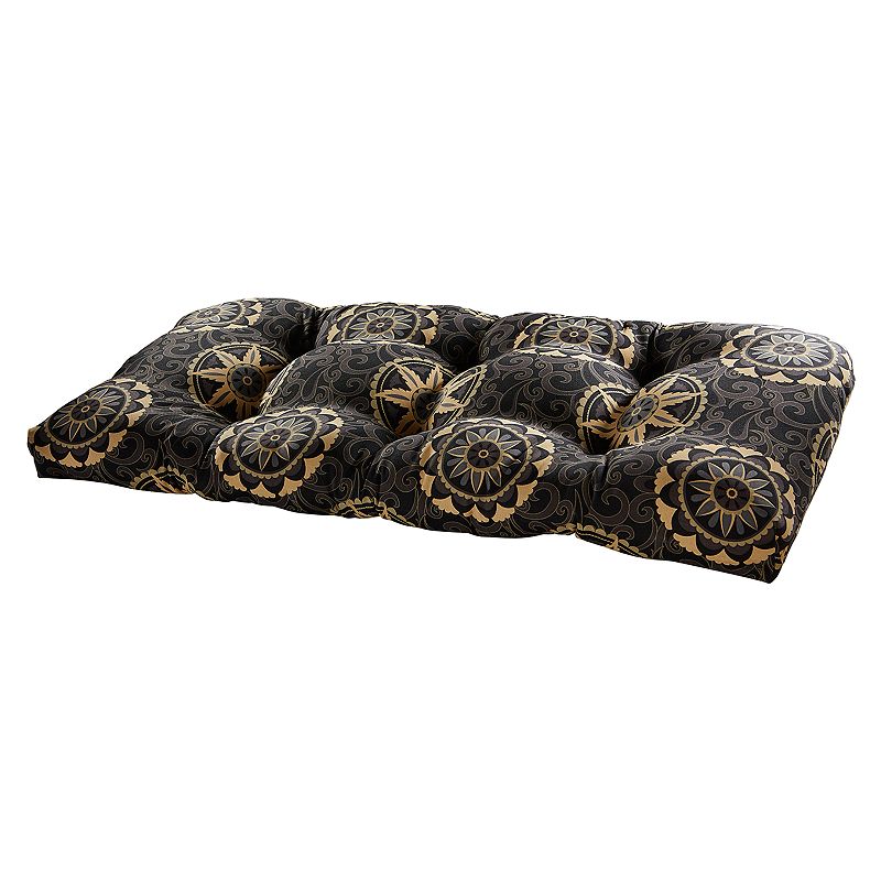 UPC 618240025532 product image for Terrasol Outdoor Settee Cushion, Black | upcitemdb.com