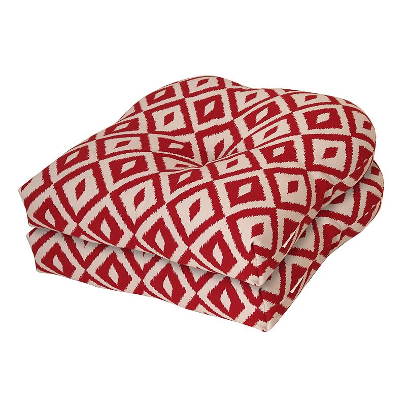 UPC 618240015915 product image for Terrasol Outdoor Patio ''U'' Chair Cushion Set, Red | upcitemdb.com