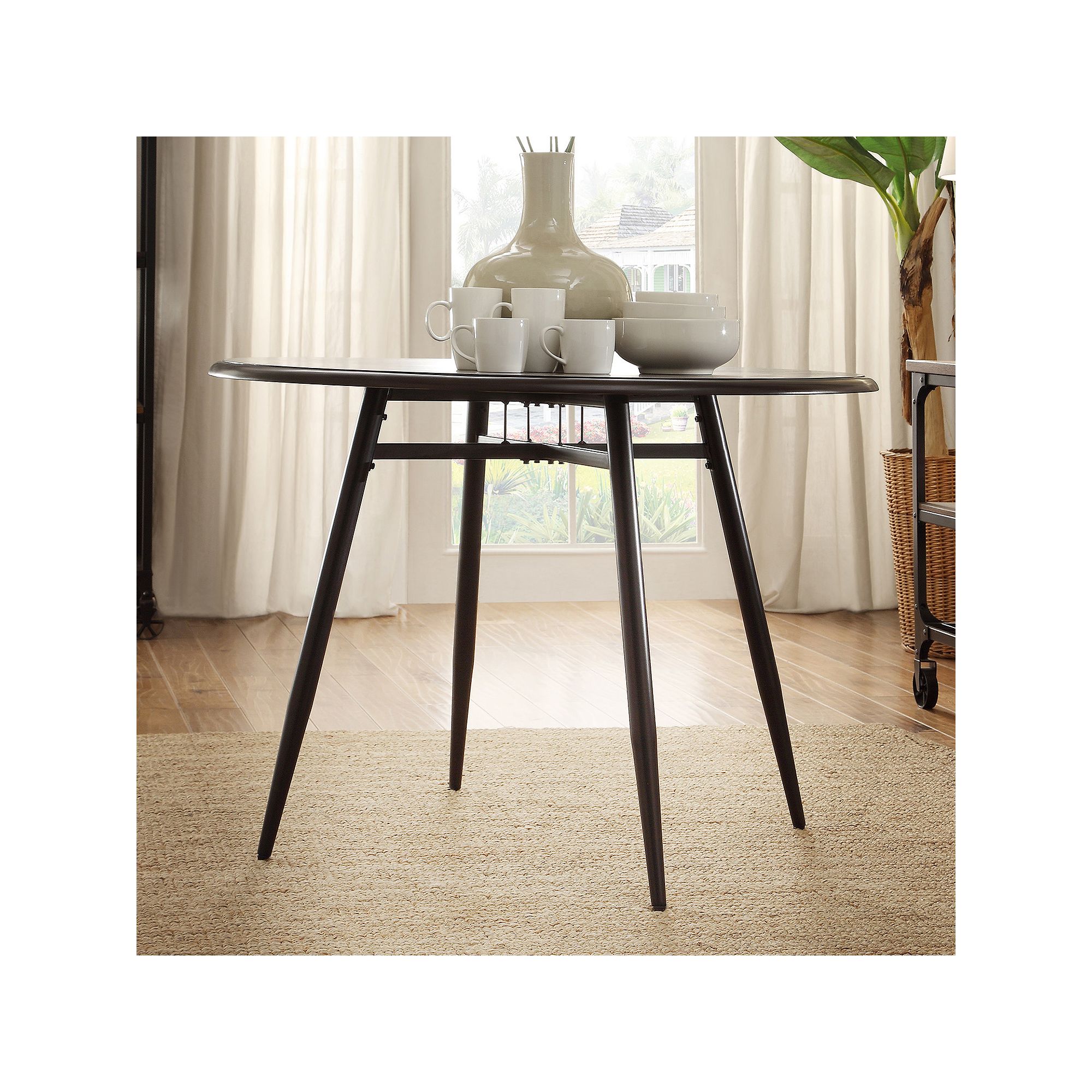 HomeVance Grayson Black Dining Table