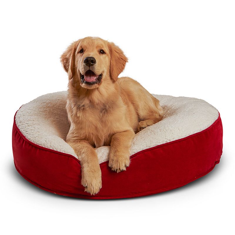 92426858 Happy Hounds Deluxe Scout Dog Bed, Red, Medium sku 92426858