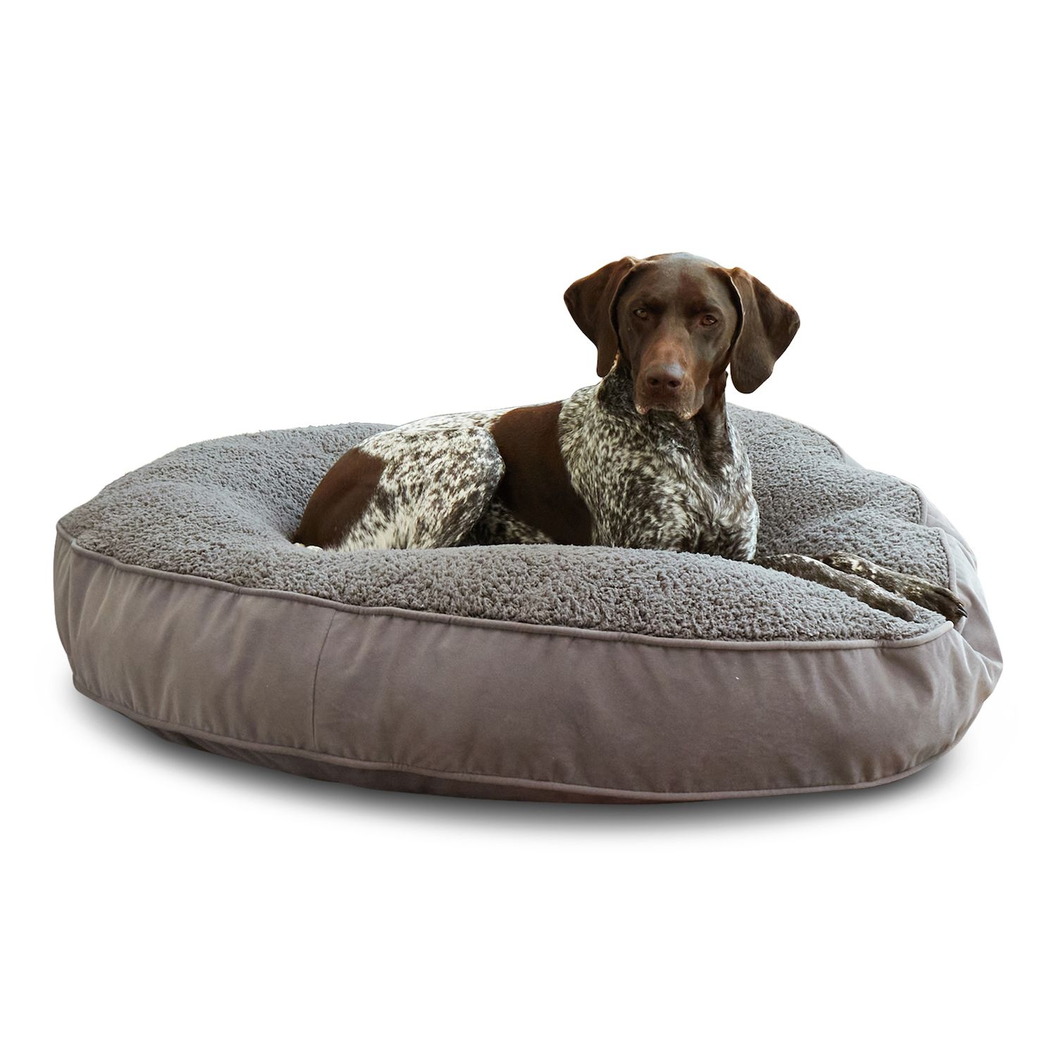 Happy Hounds Daisy Deluxe Hundebett – Größe M, 107 X 76 Cm, Sherpa & Mikrofaser, Preußischblau