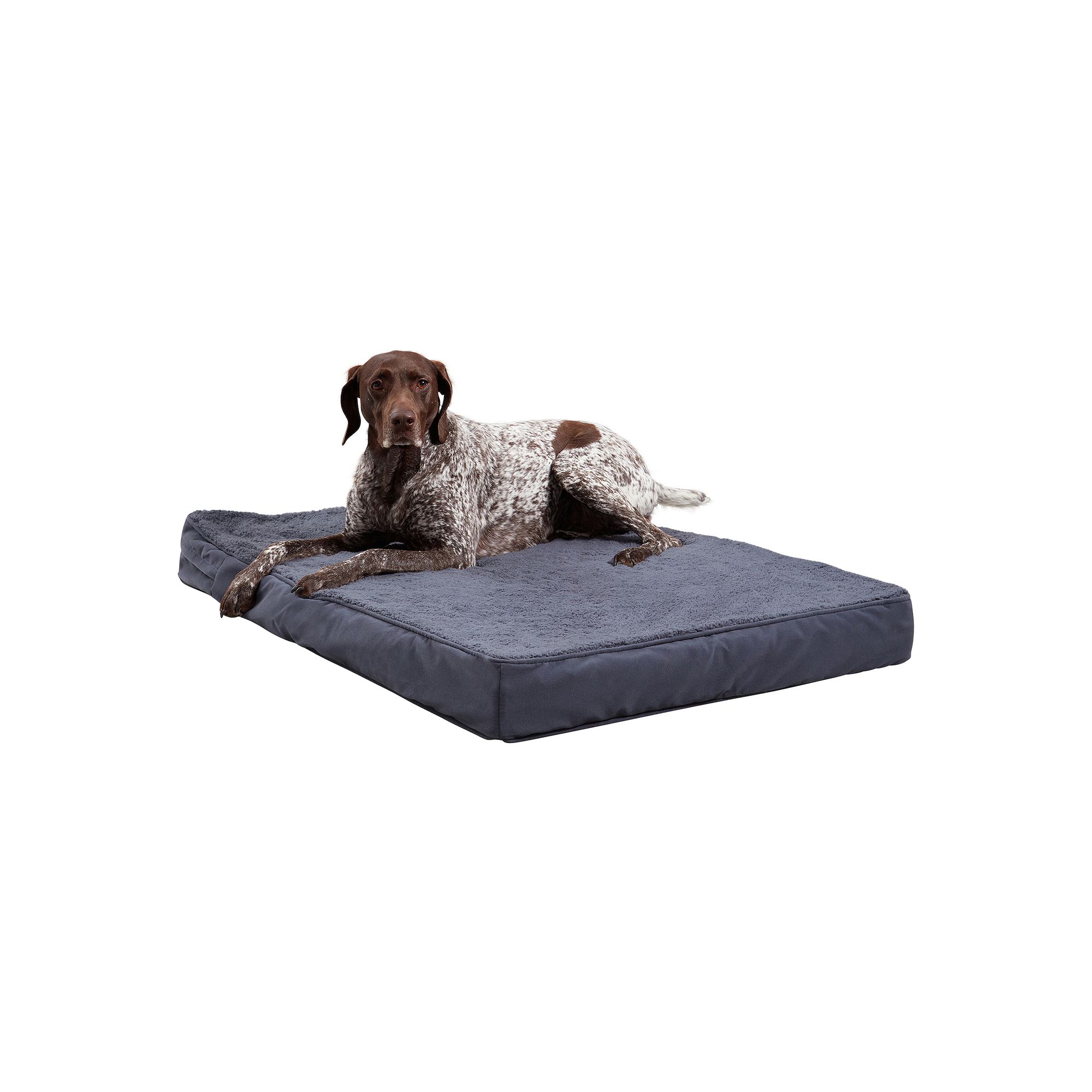 Happy Hounds Oscar Orthopedic Dog Bed, Blue Silver