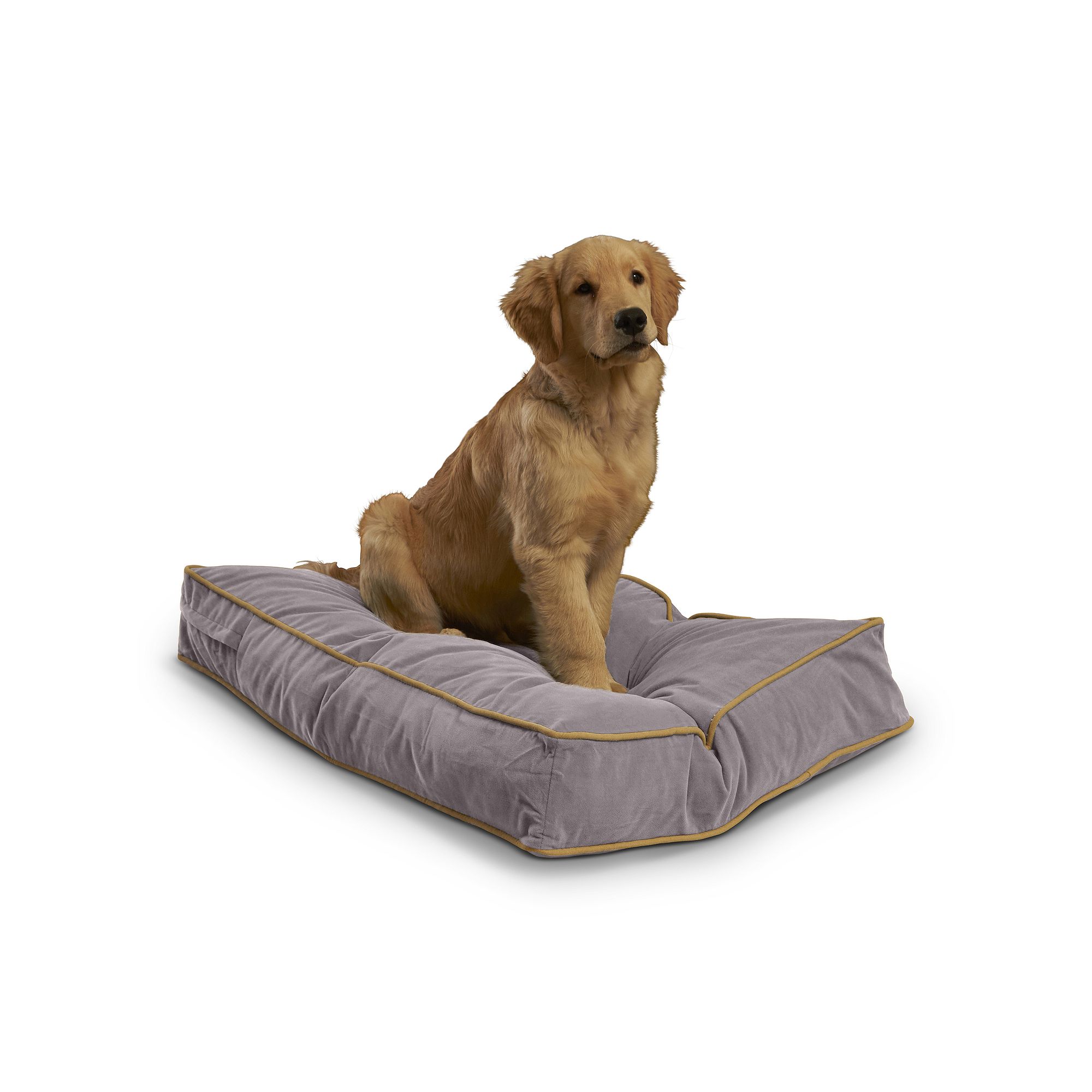 Happy Hounds Buster Rectangle Pillow Dog Bed, Grey