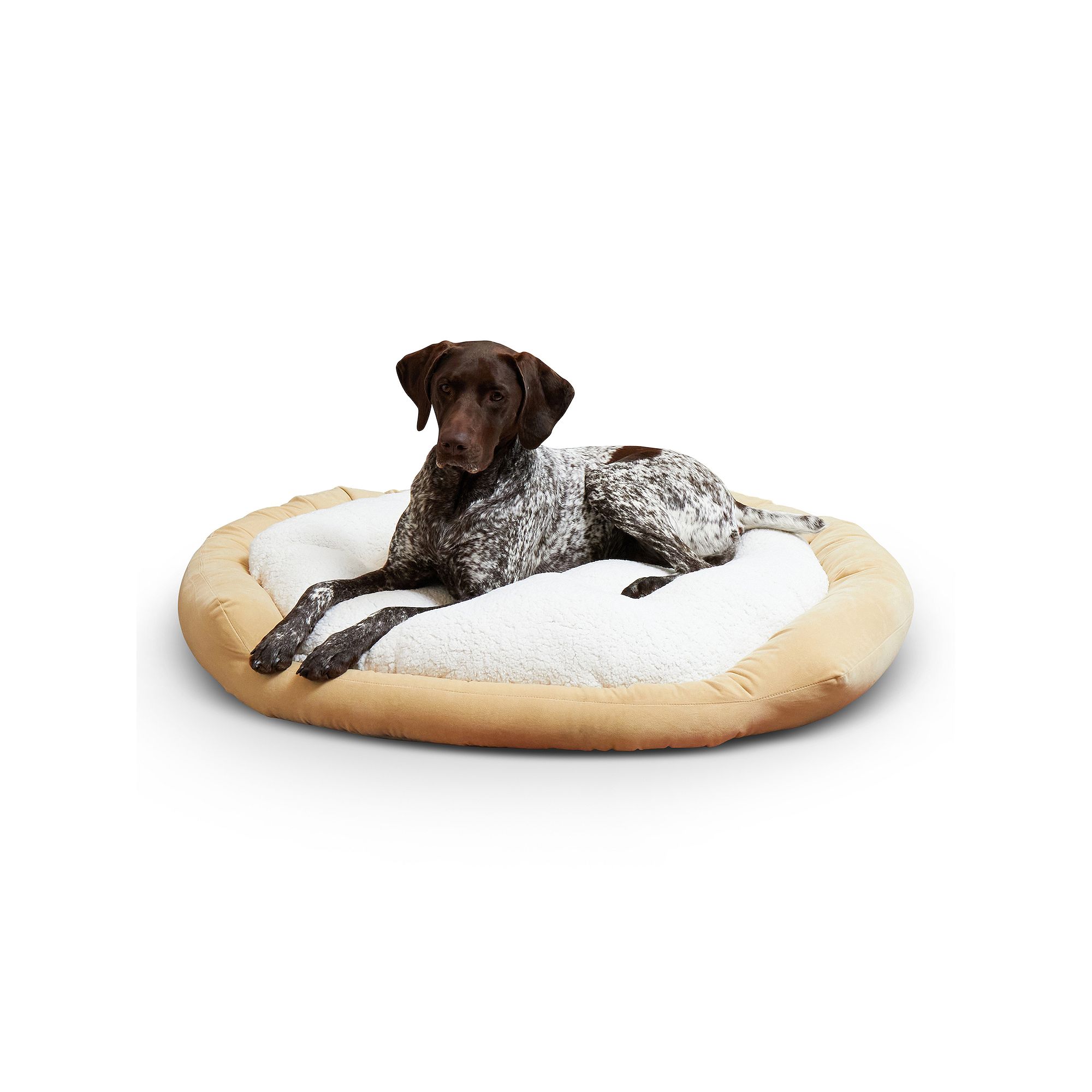 Happy Hounds Murphy Donut Pet Bed, Ivory