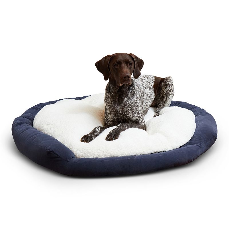 Happy Hounds Murphy Donut Pet Bed, Blue
