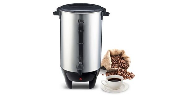 Elite Cuisine Stainless Steel 30-Cup Coffee Urn