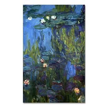 Trademark Fine Art ''Nympheas'' Canvas Wall Art by Claude Monet