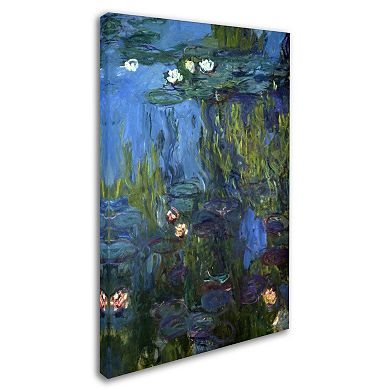 Trademark Fine Art ''Nympheas'' Canvas Wall Art by Claude Monet