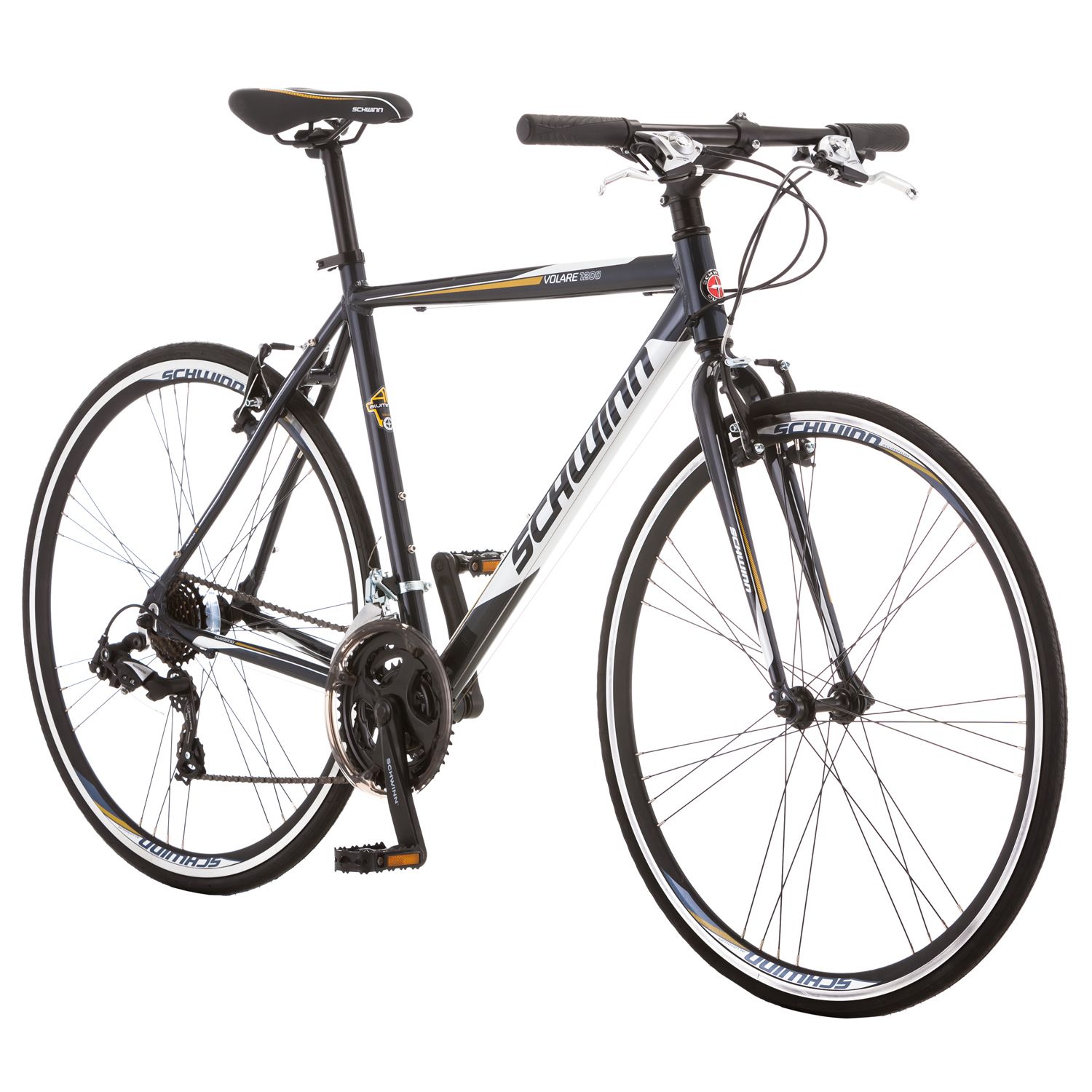 schwinn volare 1200 flat bar road bike 