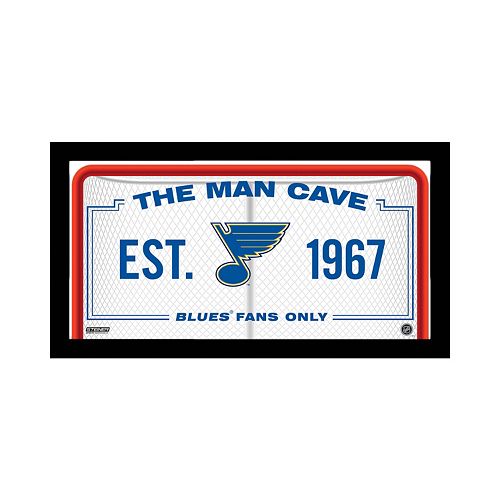 Steiner Sports St. Louis Blues Framed 10 x 20 Man Cave Sign