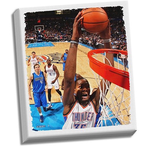 Steiner Sports Oklahoma City Thunder Kevin Durant 22″ x 26″ Stretched Canvas