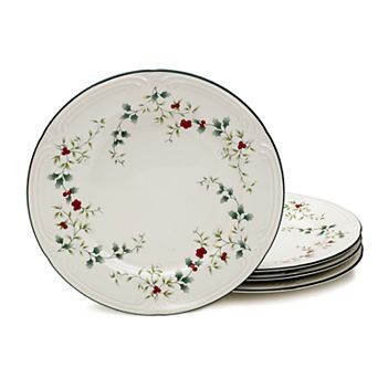 Pfaltzgraff Winterberry 4 pc Dinner Plate Set