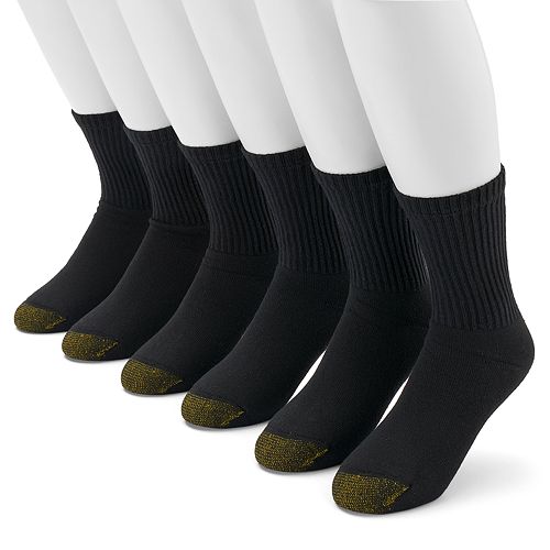 Men's GOLDTOE 6-pack Cushioned Short Crew Socks
