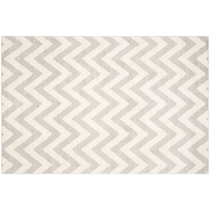 Safavieh Amherst Chevron Stripe Indoor Outdoor Rug, Grey, 8X10 Ft