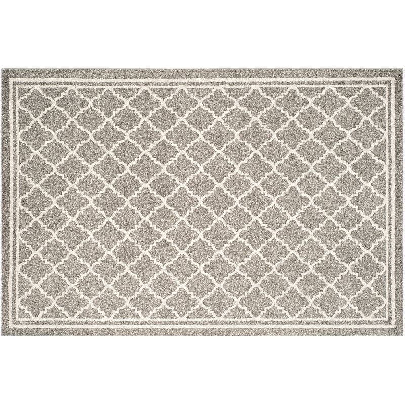 Safavieh Amherst Links Indoor Outdoor Rug, Grey, 6X9 Ft