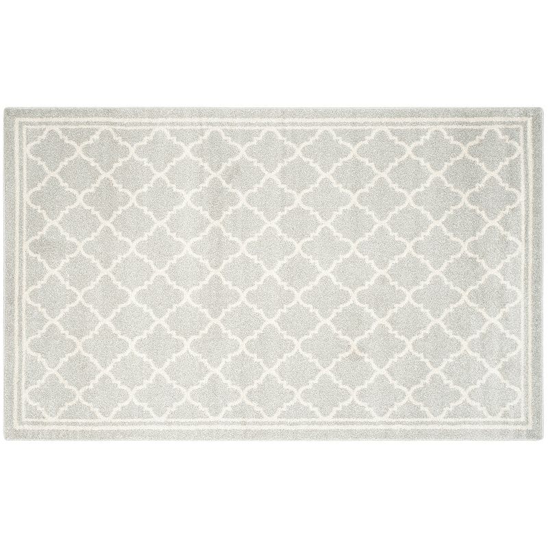 Safavieh Amherst Links Indoor Outdoor Rug, Grey, 5X8 Ft