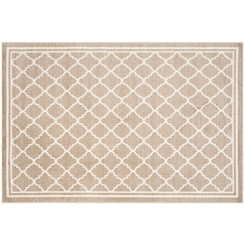 Safavieh Amherst Links Indoor Outdoor Rug, Beig/Green, 5X8 Ft