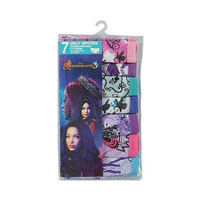 Disney's Descendants Girls 4-10 7-Pack Hipster Panties