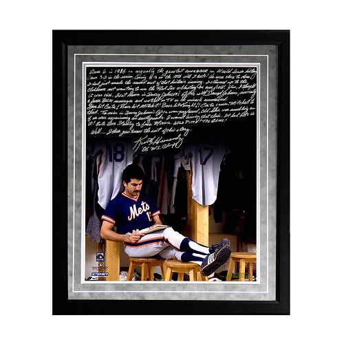 Steiner Sports New York Mets Keith Hernandez 1986 Buckner Game Facsimile 16 x 20 Framed Metallic S...