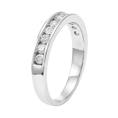 1/2 Carat T.W. Diamond Platilite Anniversary Ring
