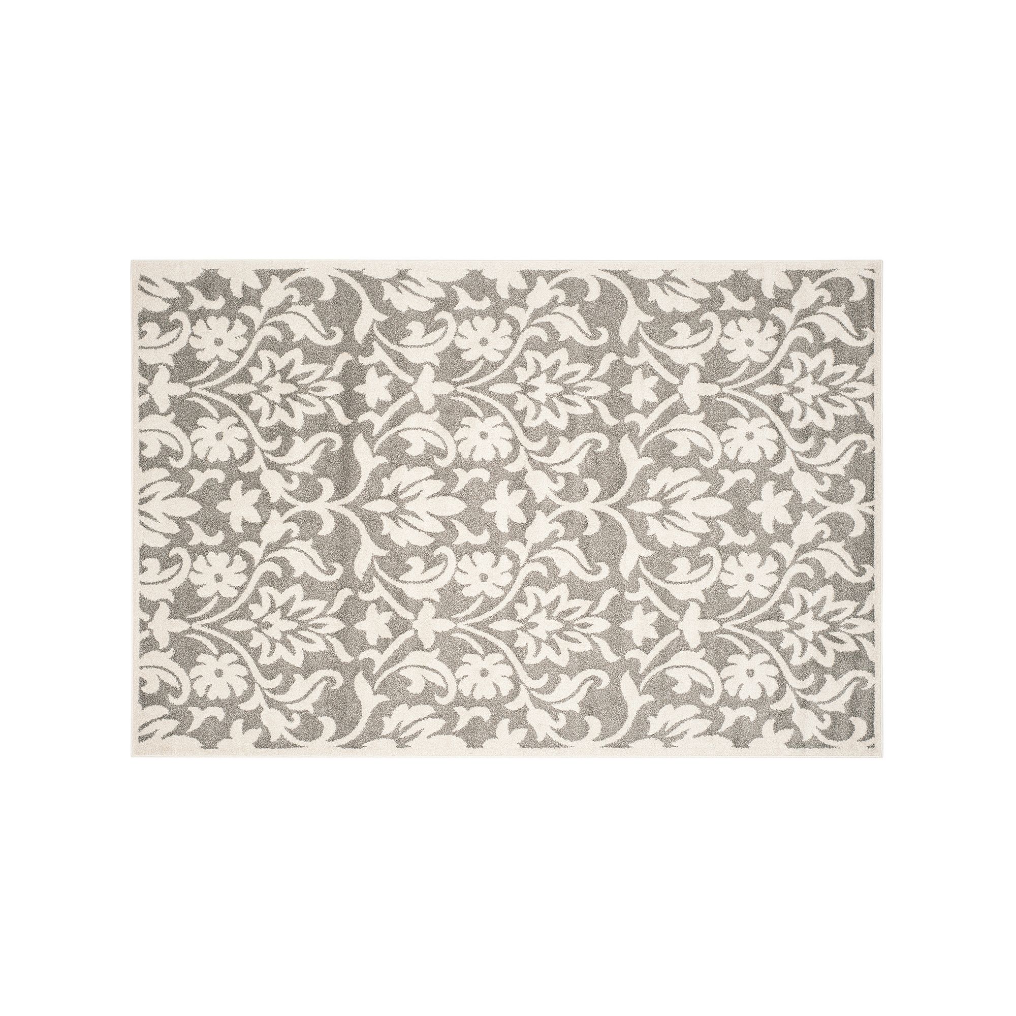 Safavieh Amherst Floral Damask Indoor Outdoor Rug, Dark Gray