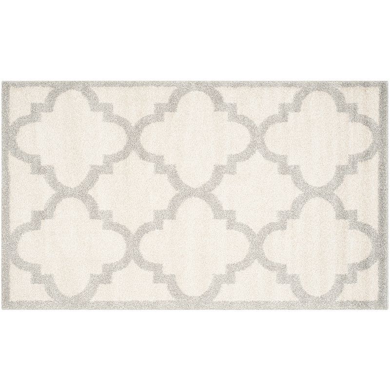 Safavieh Amherst Fretwork Indoor Outdoor Rug, Beig/Green, 8X10 Ft