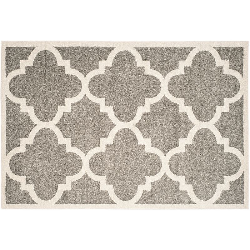 Safavieh Amherst Fretwork Indoor Outdoor Rug, Grey, 8X10 Ft