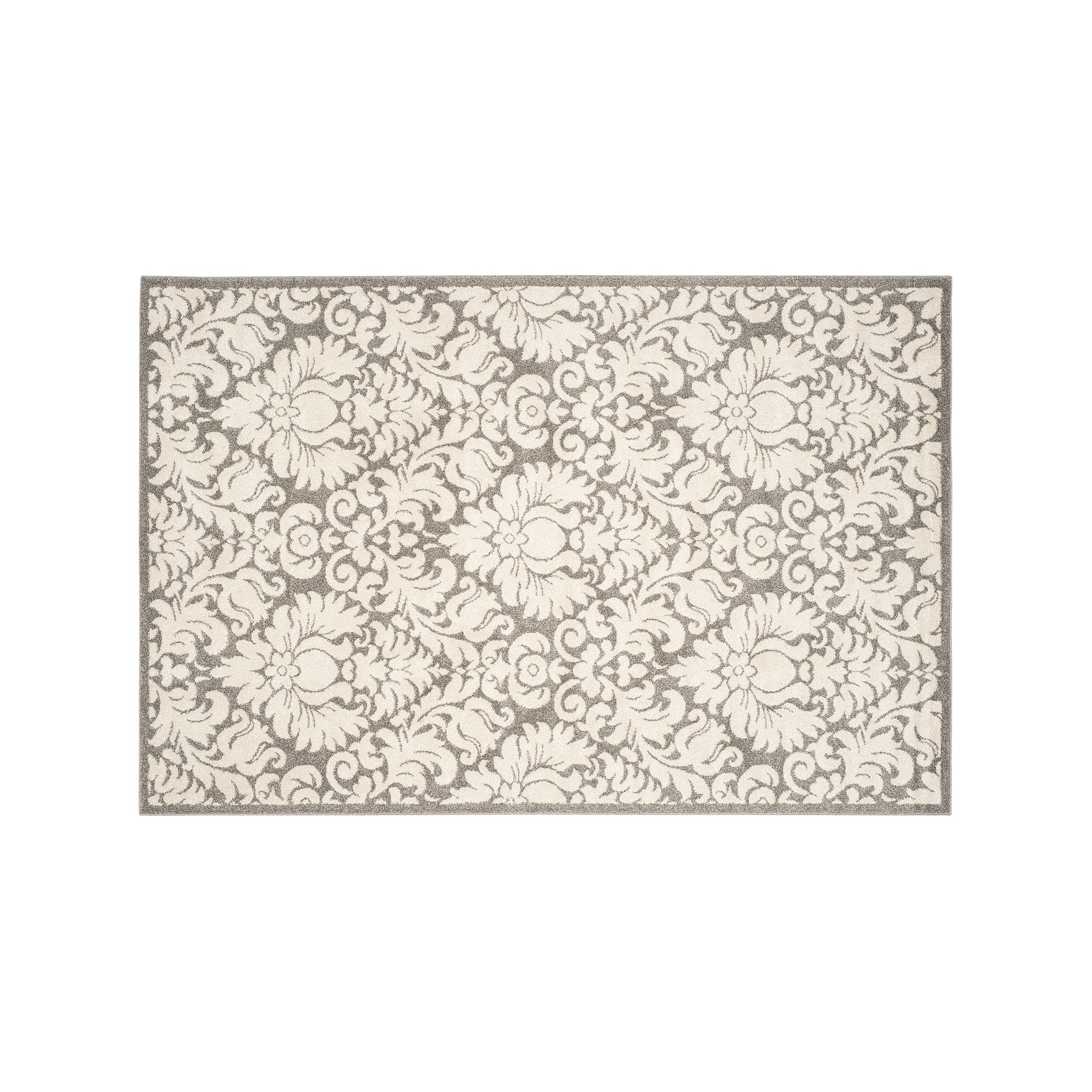 Safavieh Amherst Floral Medallion Indoor Outdoor Rug, Dark Gray