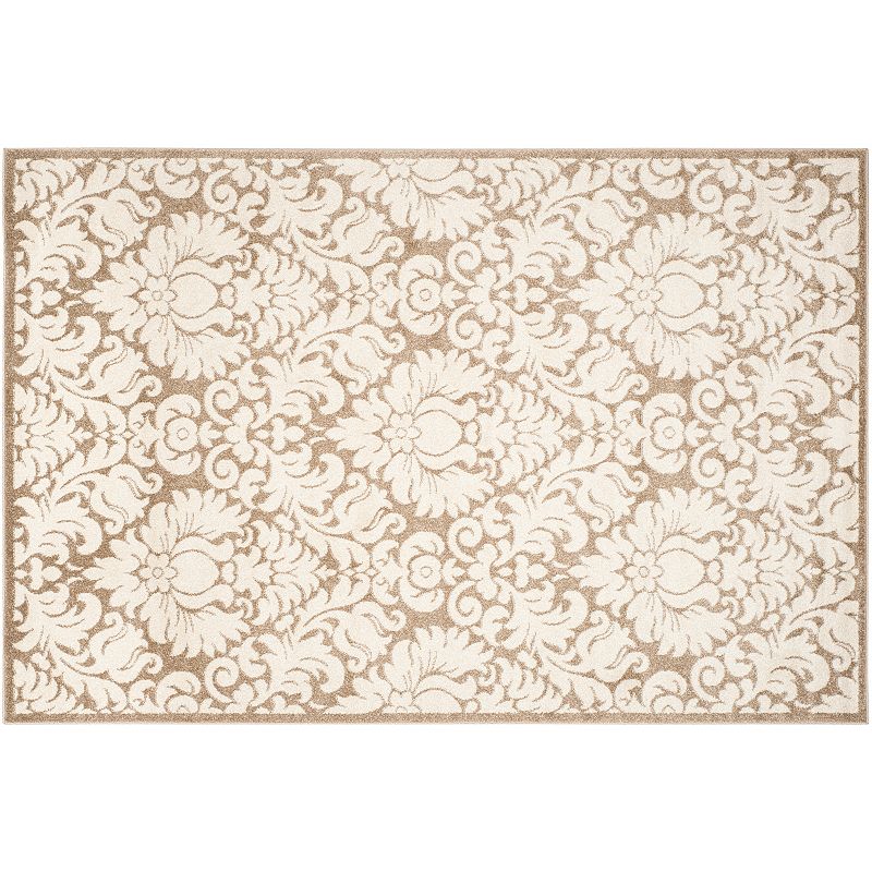 Safavieh Amherst Floral Medallion Indoor Outdoor Rug, Beig/Green, 8X10 Ft
