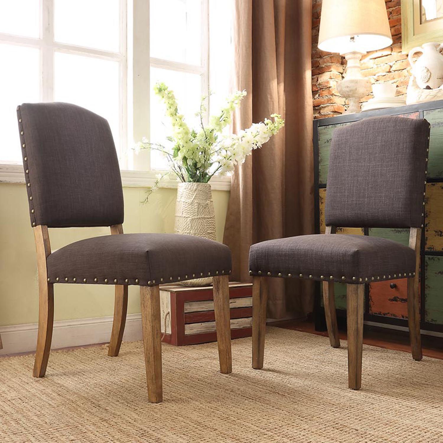 Image for HomeVance Acadian 2-piece Nailhead Side Chair Set at Kohl's.