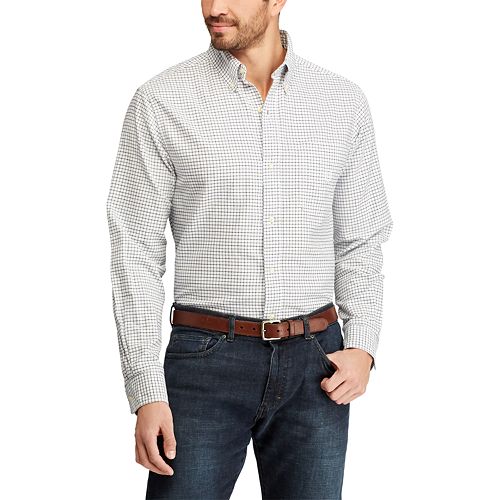 Big & Tall Chaps Solid Oxford Casual Button-Down Shirt