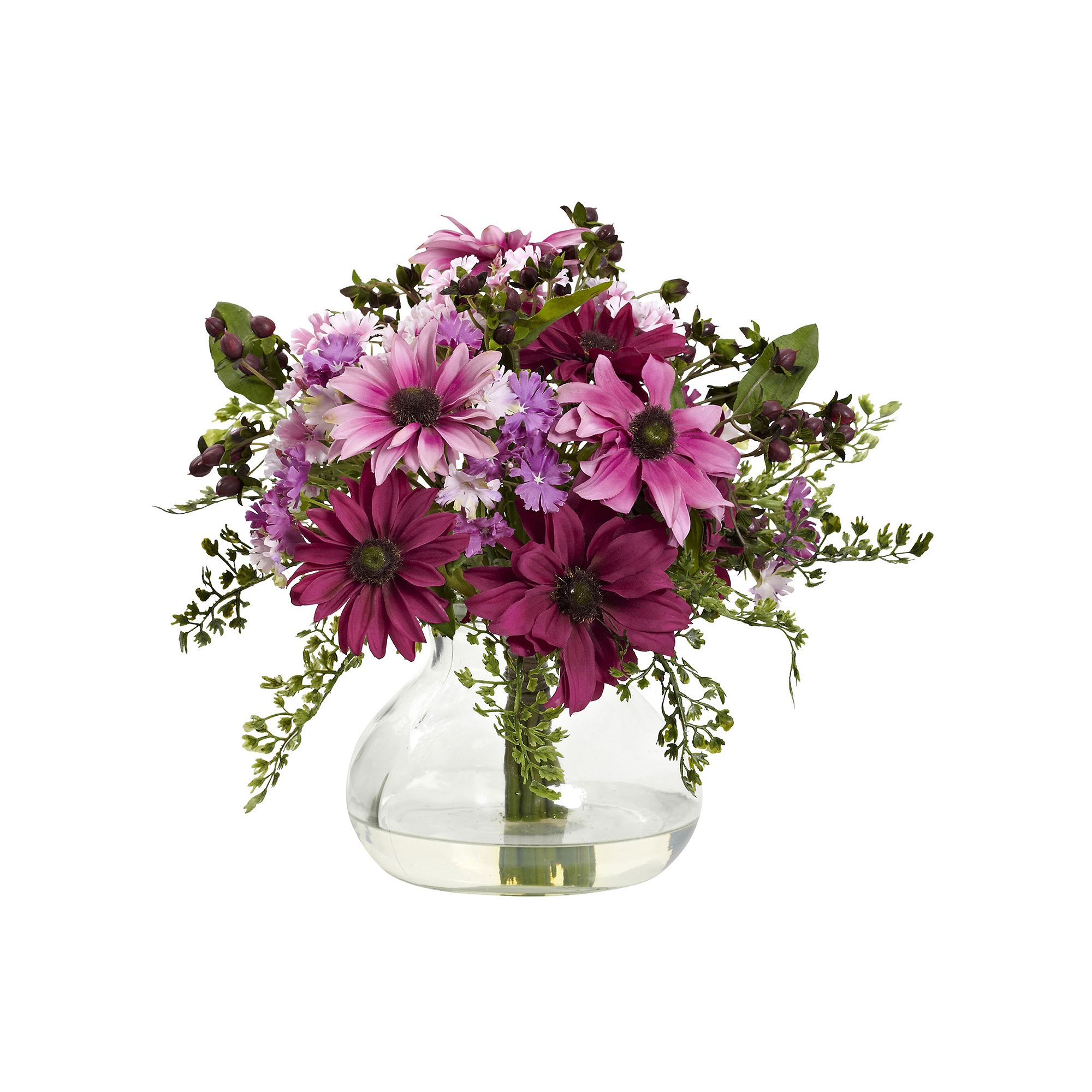 nearly natural Mixed Daisy Floral Arrangement, Pink