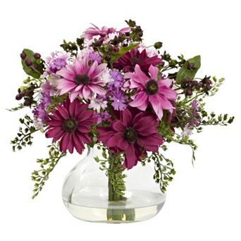 nearly natural Mixed Daisy Floral Arrangement