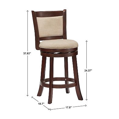 HomeVance Ames 24-in. Swivel Counter Stool