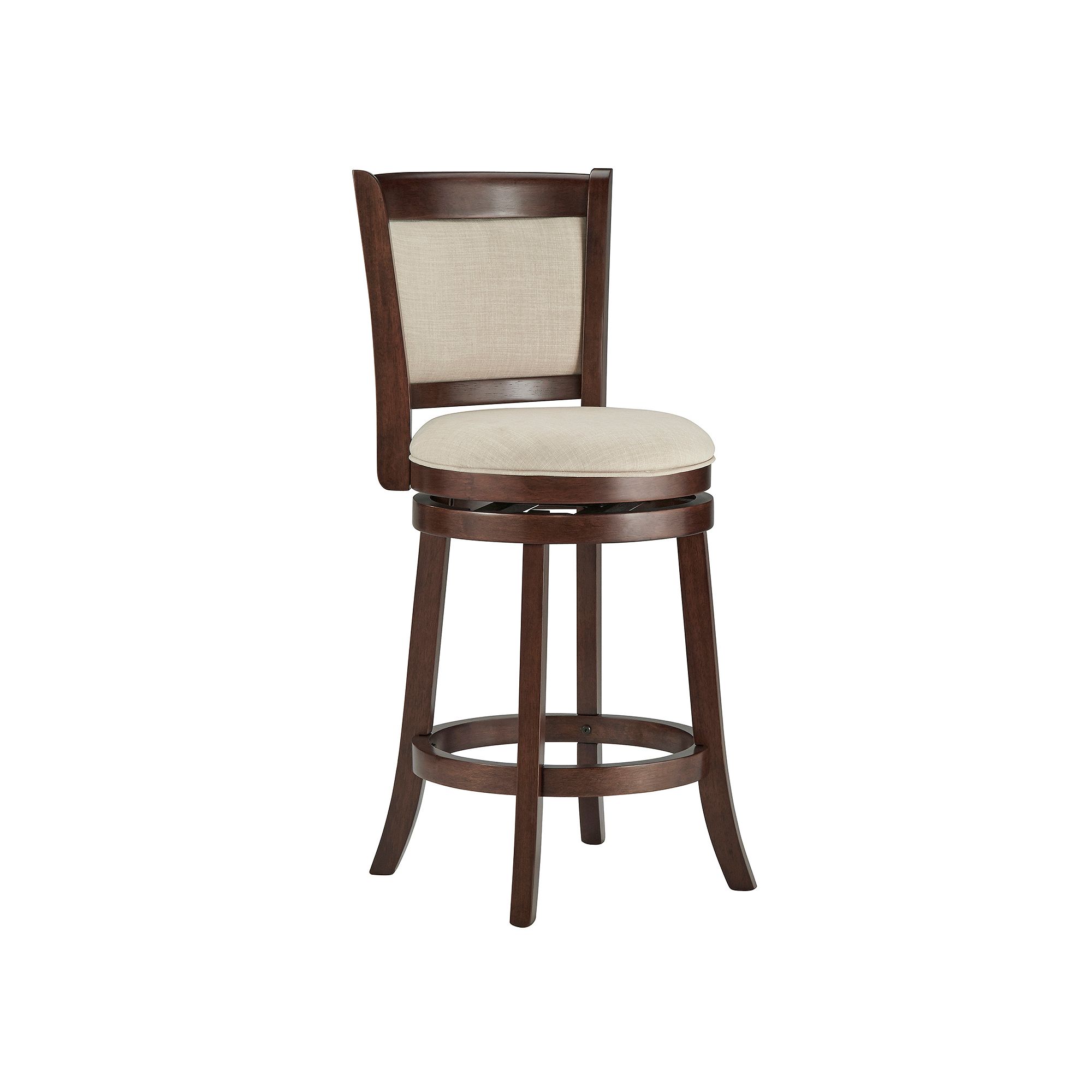 HomeVance Ames 24-in. Swivel Counter Stool, Oatmeal