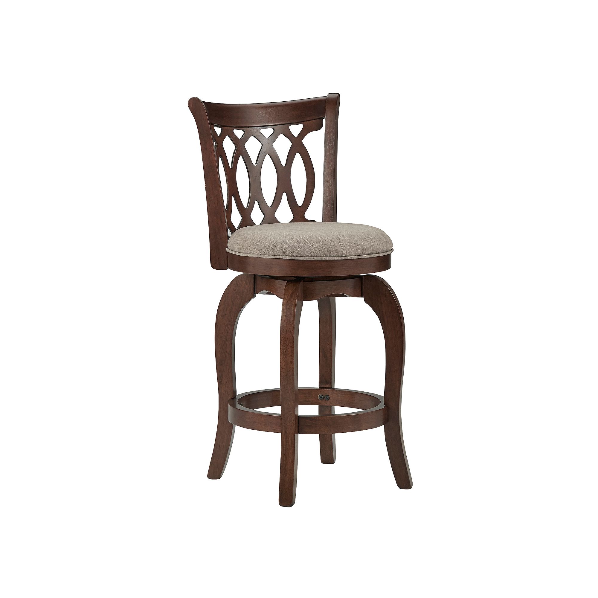 HomeVance Arleta 24-in. Swivel Counter Stool, Gray