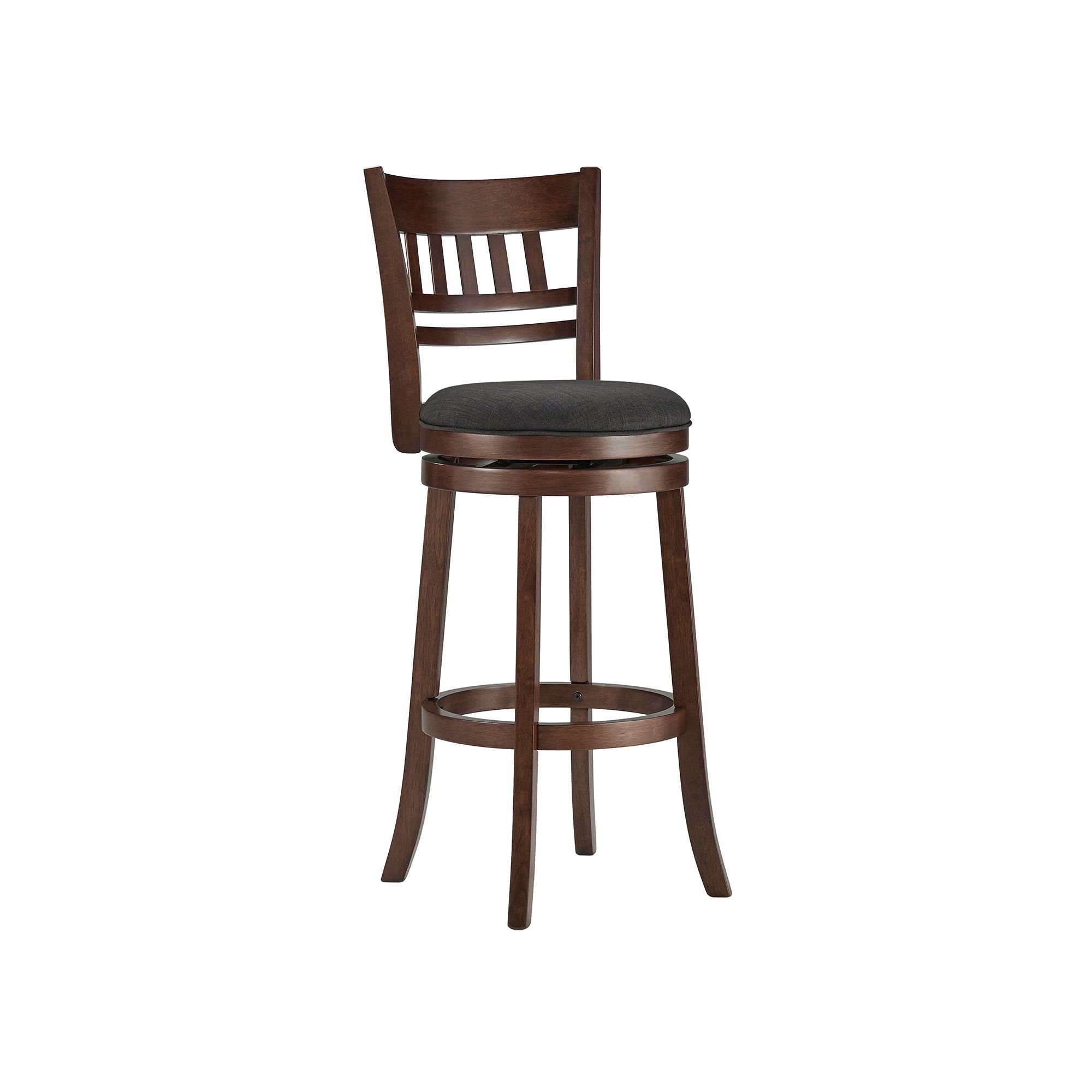 HomeVance Arago 29-in. Swivel Bar Stool, Dark Gray