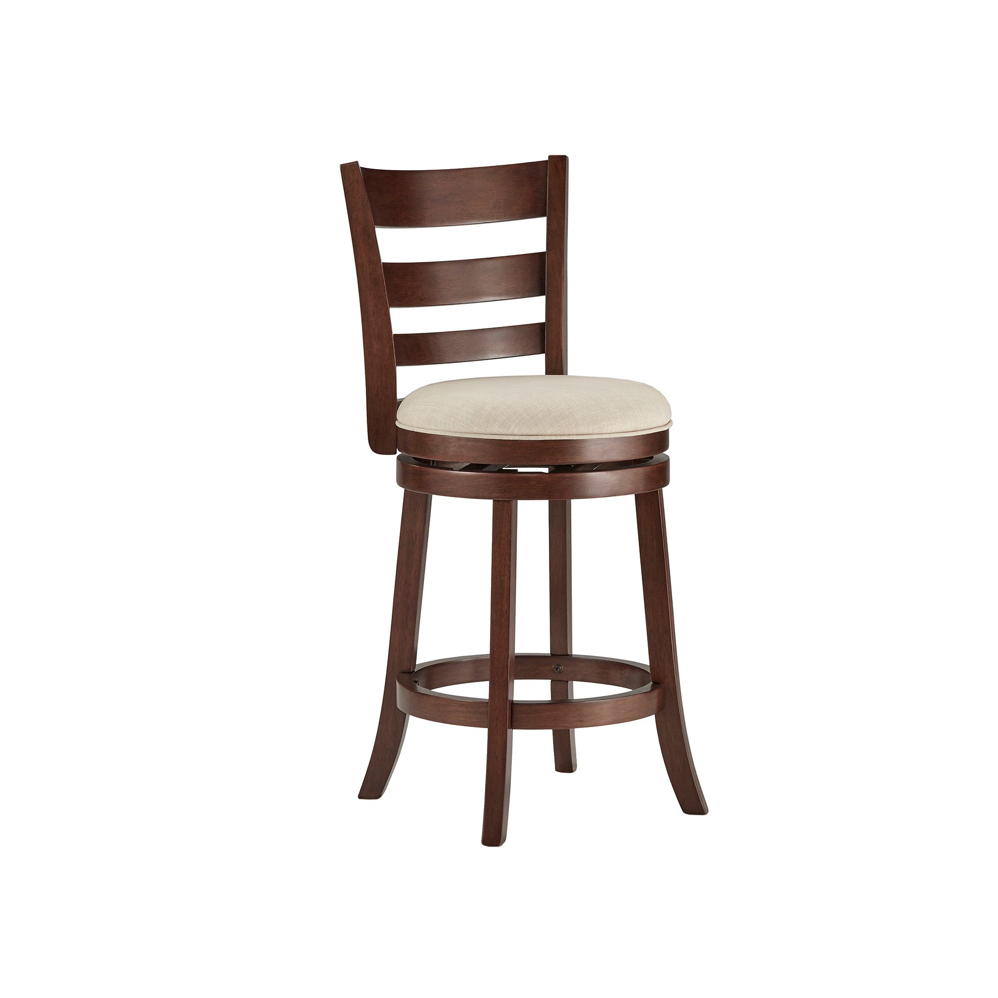 HomeVance Atalya 24-in. Swivel Counter Stool, Oatmeal