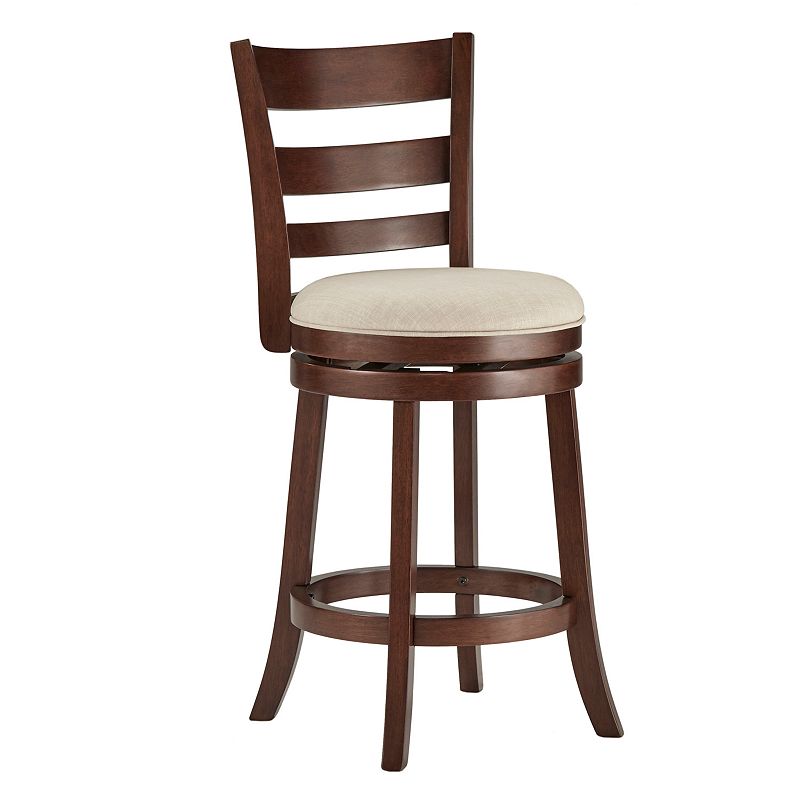 HomeVance Atalya 24-in. Swivel Counter Stool, Oatmeal