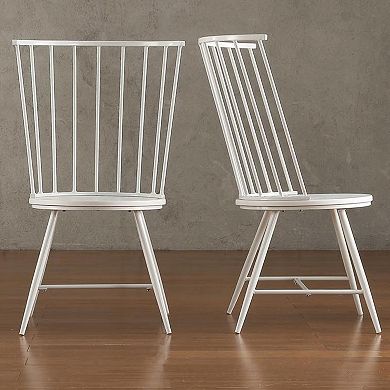 HomeVance Emmet 2-piece High Back Windsor Chair Set