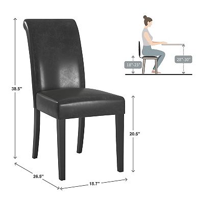 HomeVance 2-piece Jansen Parson Chair Set
