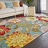 Nourison Fantasy Modern Borderless Floral Rug