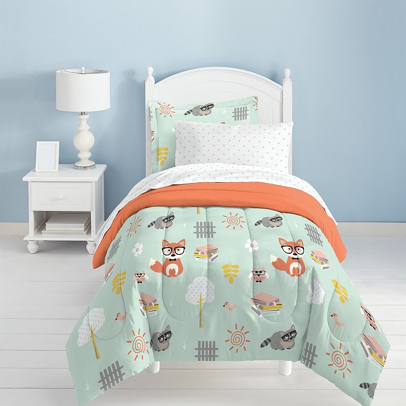 99352568 Dream Factory Woodland Friends 5-piece Twin Bed Se sku 99352568