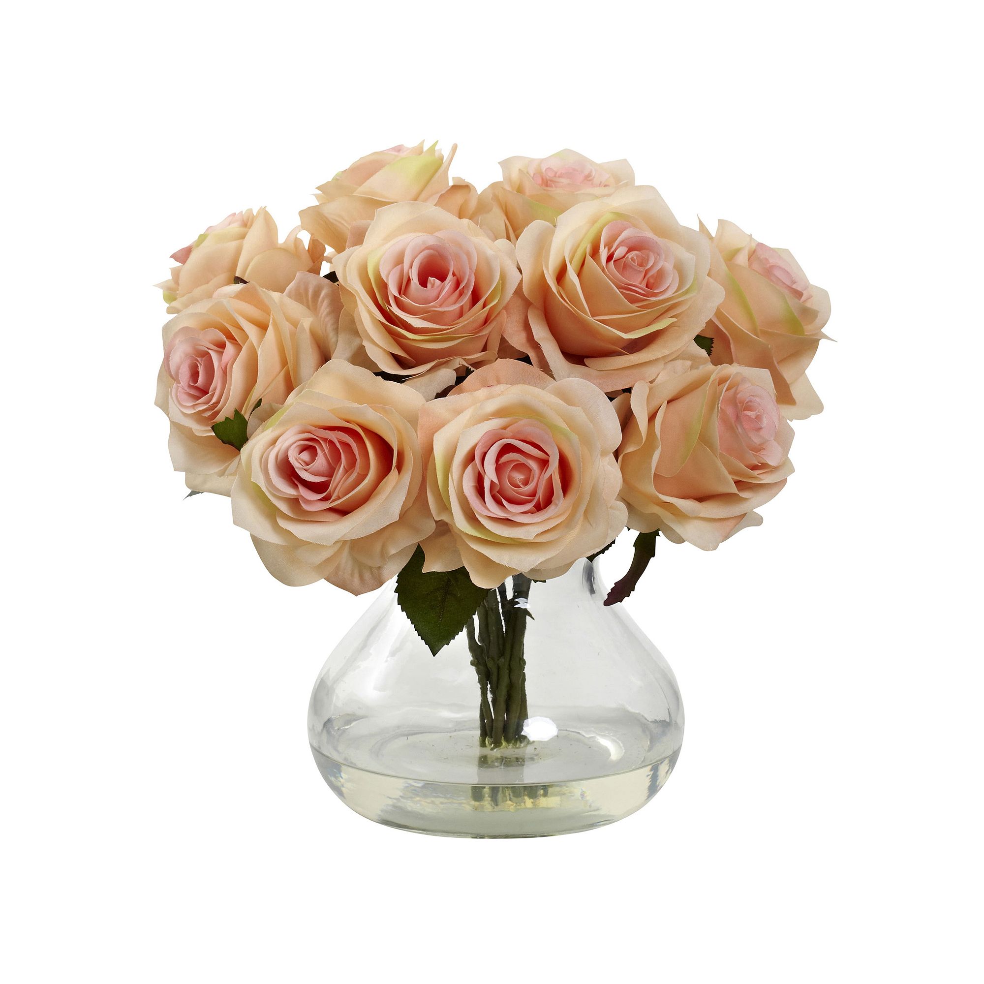 nearly natural Rose Floral Arrangement, Pink