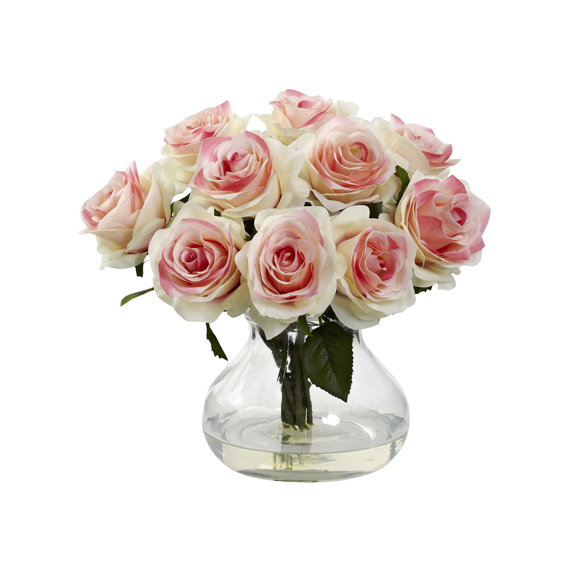 nearly natural Rose Floral Arrangement, Pink