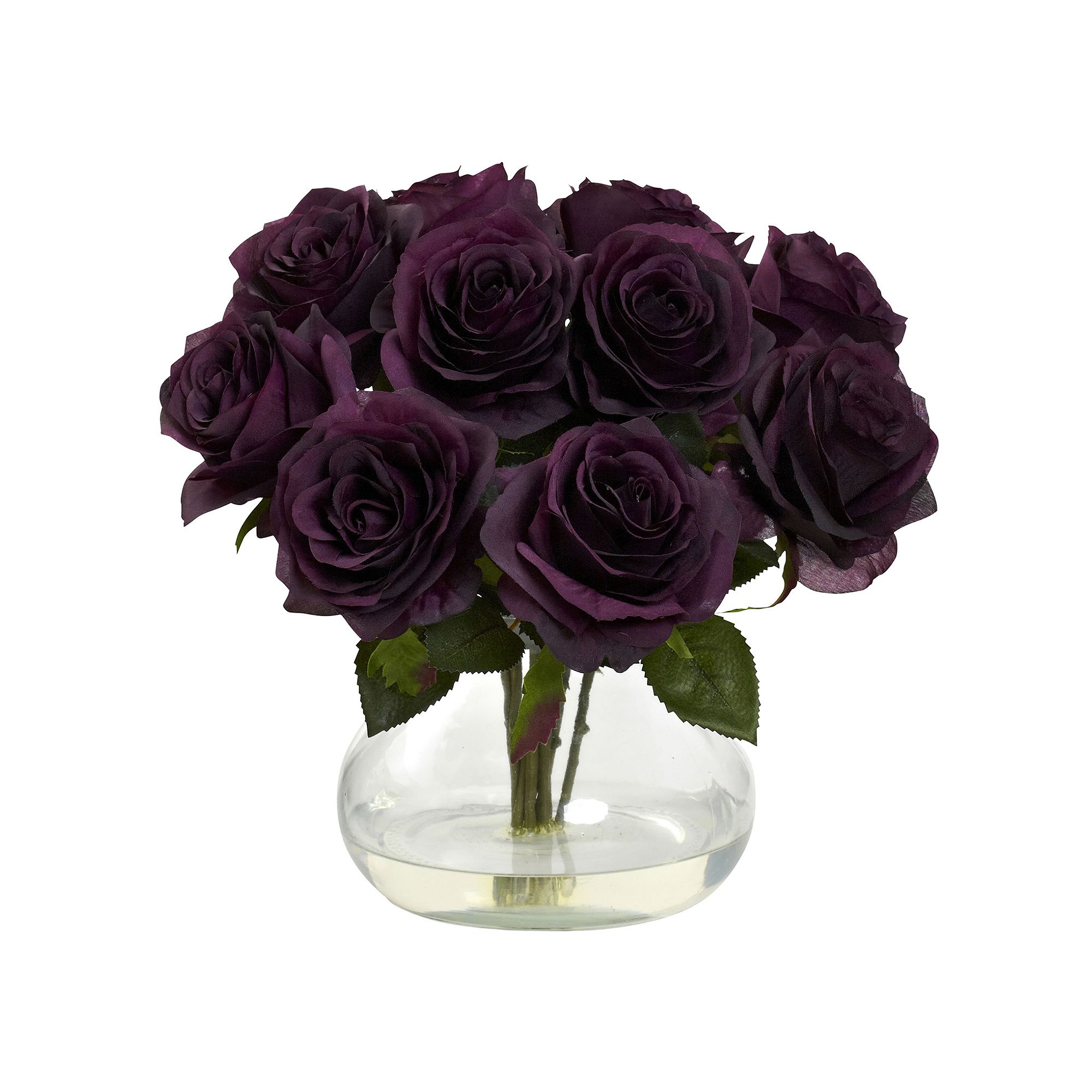 nearly natural Rose Floral Arrangement, Purple