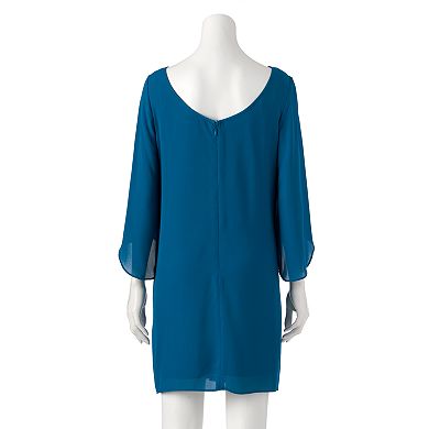 AB Studio Chiffon Necklace Shift Dress - Women's