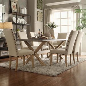 HomeVance Marciella 7-piece Zinc Dining Set